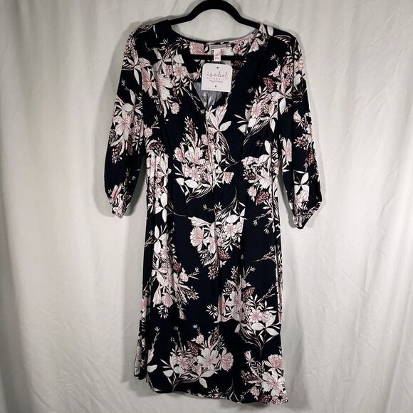 Isabel Maternity by Ingrid & Isabel Dresses & Skirts - New Isabel Maternity Dress Women's Medium Blue Floral 3/4 Sleeve Vneck